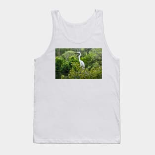 The Kings Great Egret of  Gatorland Tank Top